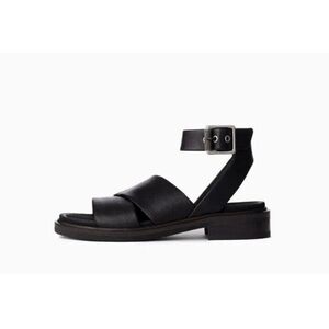 RAG & BONE SLAYTON SANDAL BLACK STRAPPY ITALIAN LEATHER Saze EU37 Women’s 7 $350
